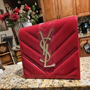Yves Saint Laurent Red Chevron Quilted Women's Bag